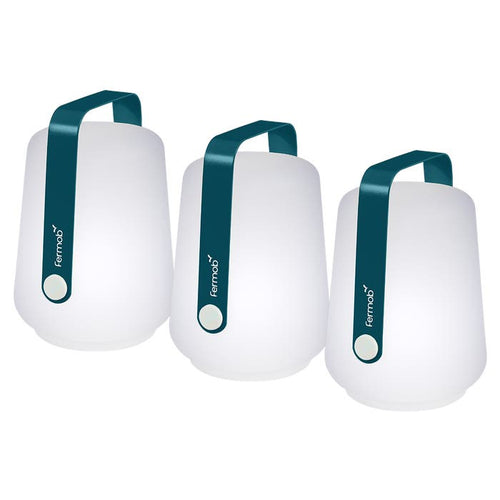 Balad Set of 3 Mini Wireless Nomadic Table Lamps H.12 cm
